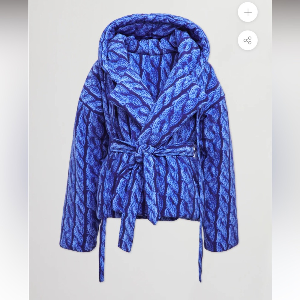 Norma Kamali Hooded Sleeping Bag Coat Size M/L